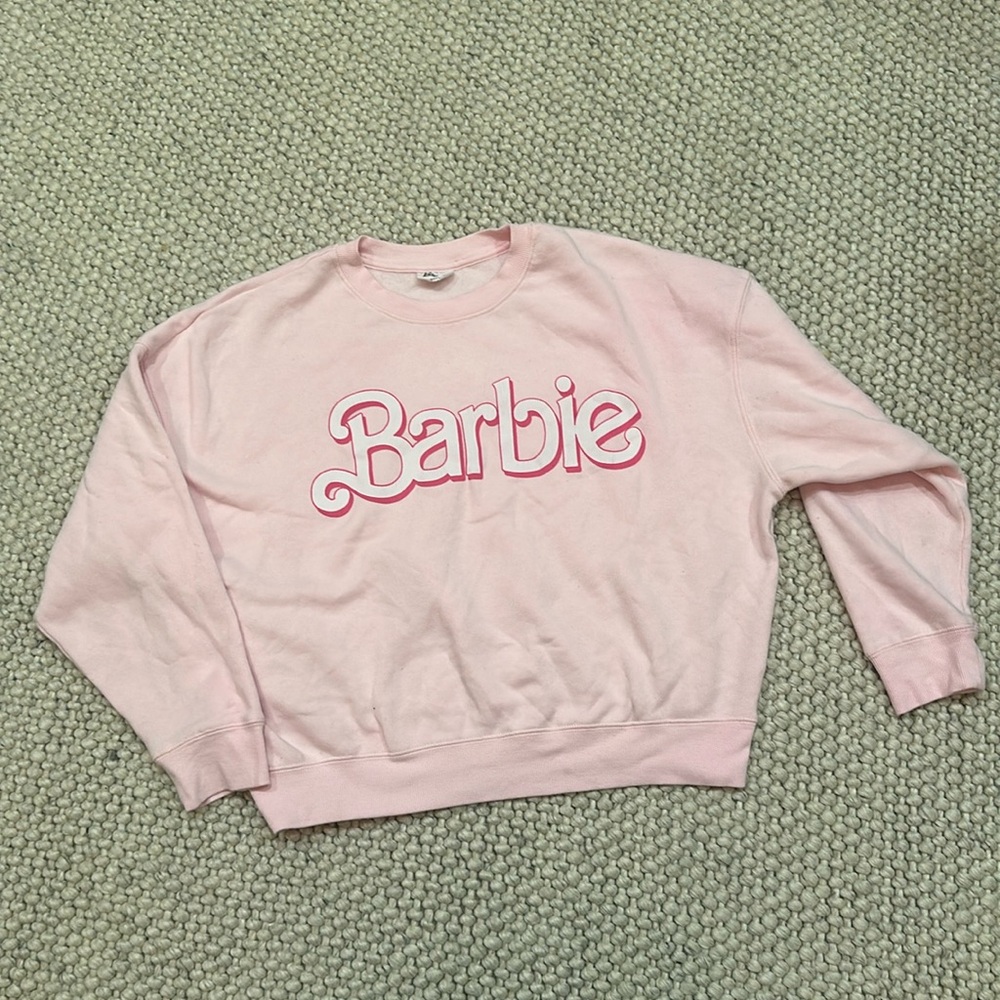 Woman’s Pink Barbie Sweatshirt Size Medium